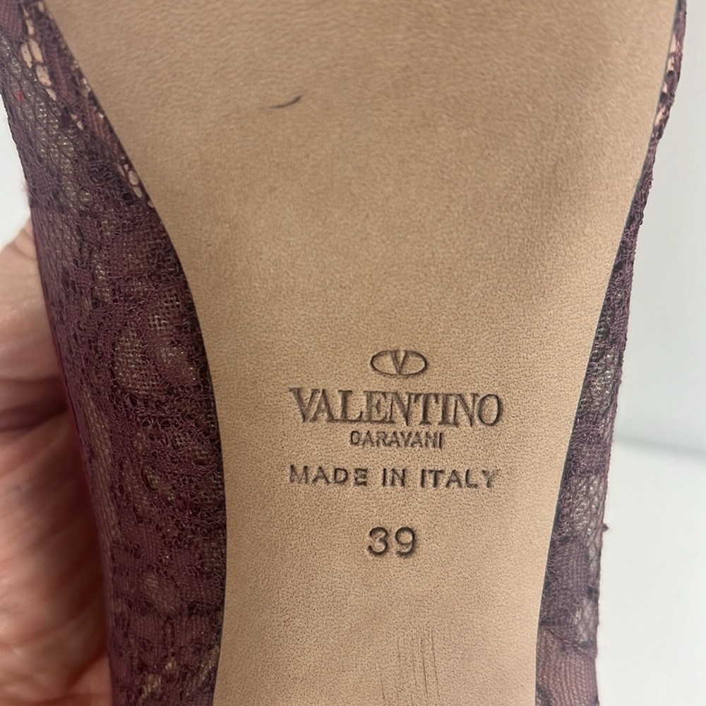 Valentino Couture Bow Lace Platform Pump - Picture 11 of 17
